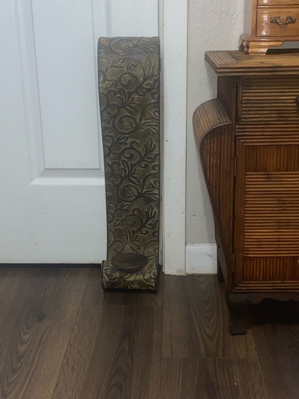 Decorative Olive Green Wall Sconce Candle Holder